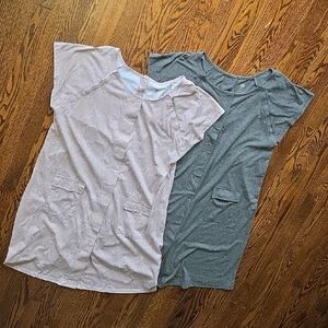 Kindred Bravely Gray and Cream Tops